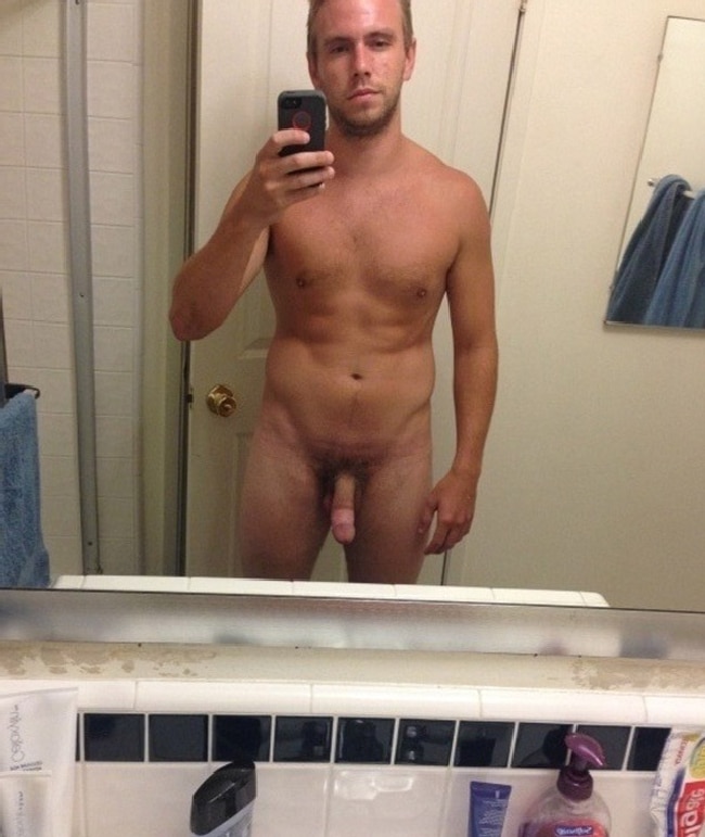 Horny Nude Mirror Man