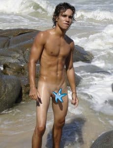 Cute nude beach boy